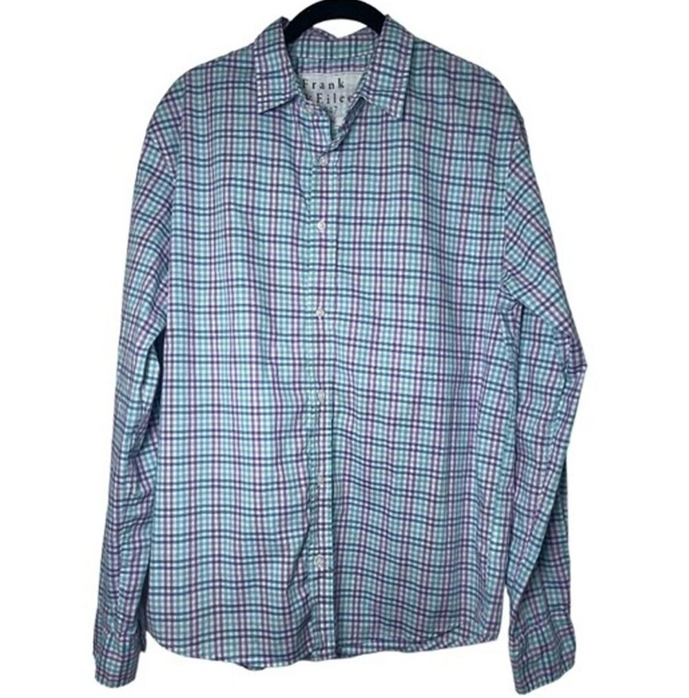 Frank & Eileen Shirt Paul Men's Medium Cotton Plaid Buttondown